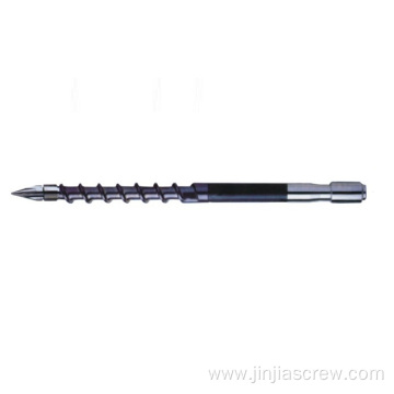 Bimetallic screw for injection moulding machine